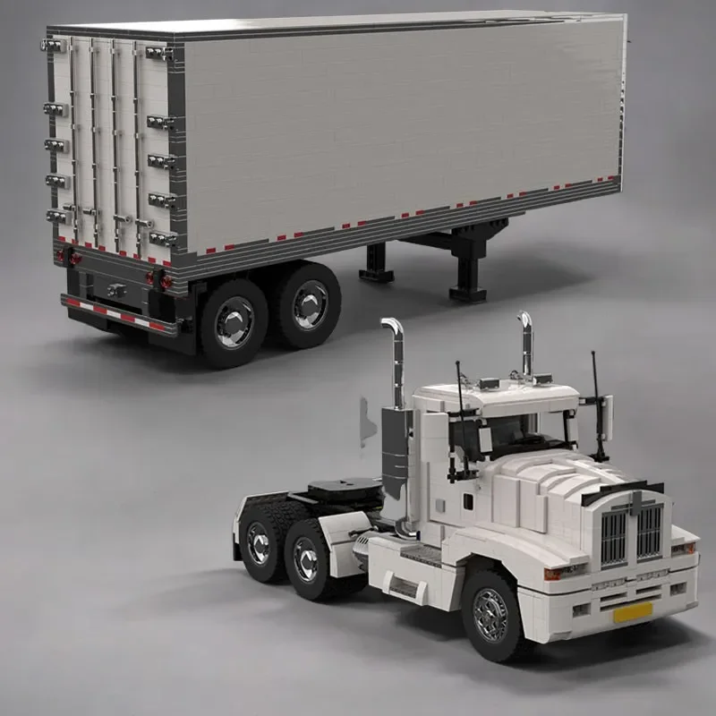 

566 шт. MOC Kenworth T600 грузовик с большой головой, технологический набор, креативные строительные блоки, развивающие игрушки, модульные подарки, украшения