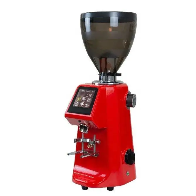 

Automatic espresso 74mm flat burr electric coffee grinder with LCD screen