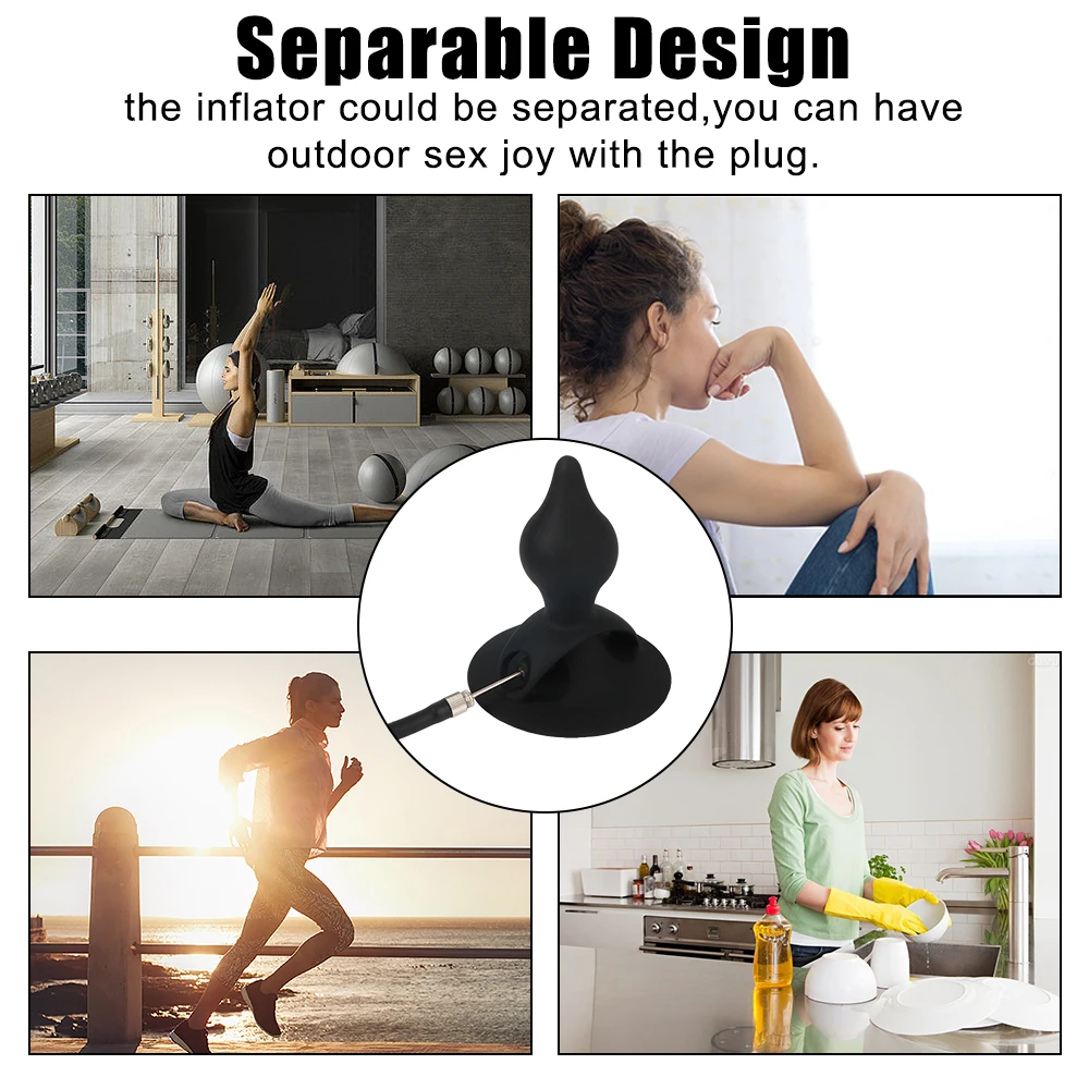 بعقب موسع يمكن ارتداؤها نفخ الجنس لعب للنساء الرجال جهاز تدليك للبروستاتا قوي شفط المكونات الشرج المثيرة منتجات الكبار