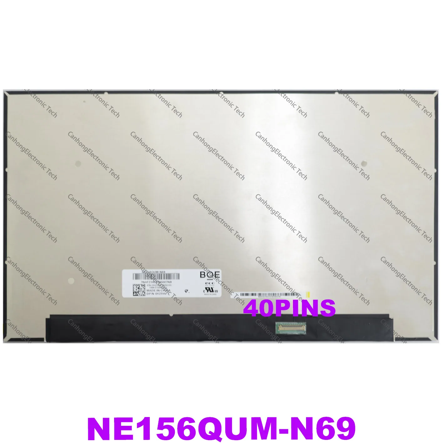 

15.6" For BOE NE156QUM-N69 4K LCD LED Screen 100% sRGB 400 cd/m² EDP 40PINS UHD 3840*2160 Laptop Display Panel