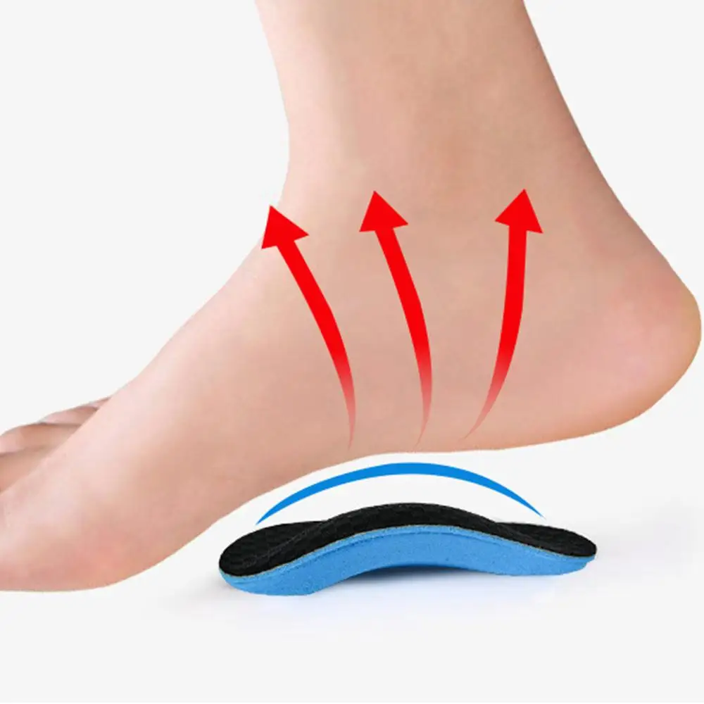 Orthopedic Insoles Half-Size Flat Feet Insoles Arch Support Cushion Plantar Inserts Soft And Comfortable Flat Foot Corrector