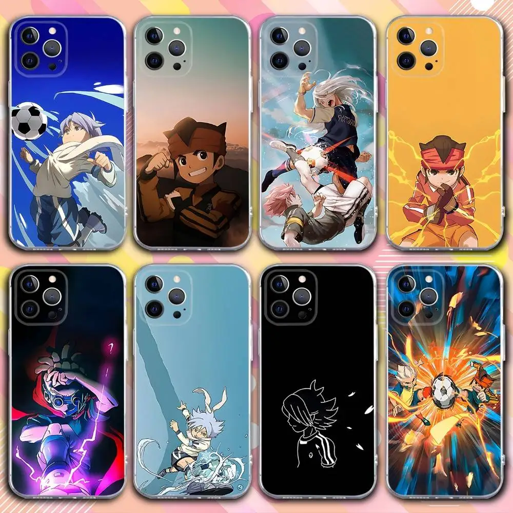 Aniem I-Inazumas E-Eleven Phone Case For iPhone 17,16,15,14,13,12,11 Pro,Max,Plus,X,XS,XR,SE4,E Mini Transparent Soft Cover