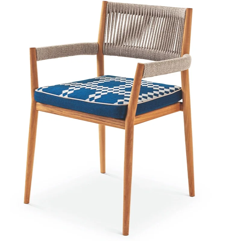 

Outdoor solid wood tables and chairs courtyard open-air waterproof and sunscreen garden furniture terrace leisure