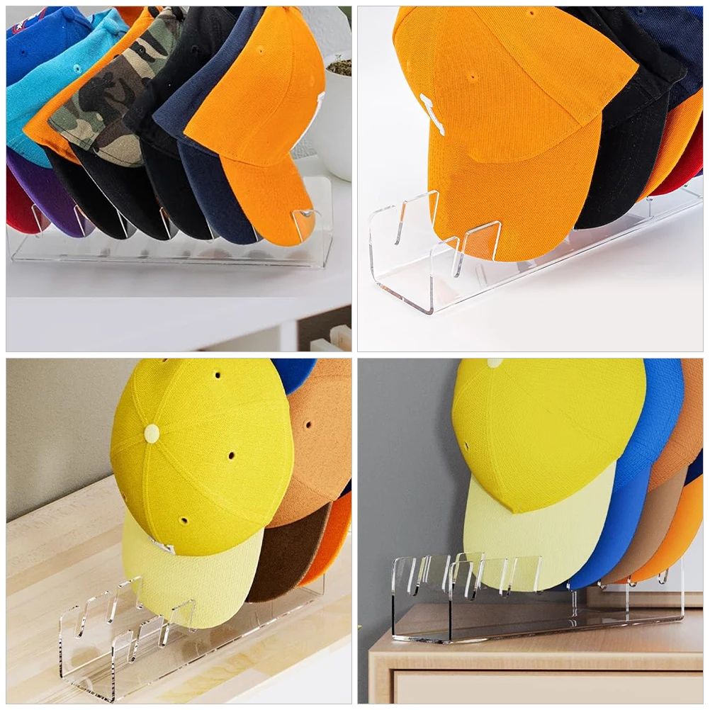 

Hat Display Acrylic Holder for 7 Caps Vintage Style Home Decor Desktop ganizer Rack Storage Hat Rack for Shop