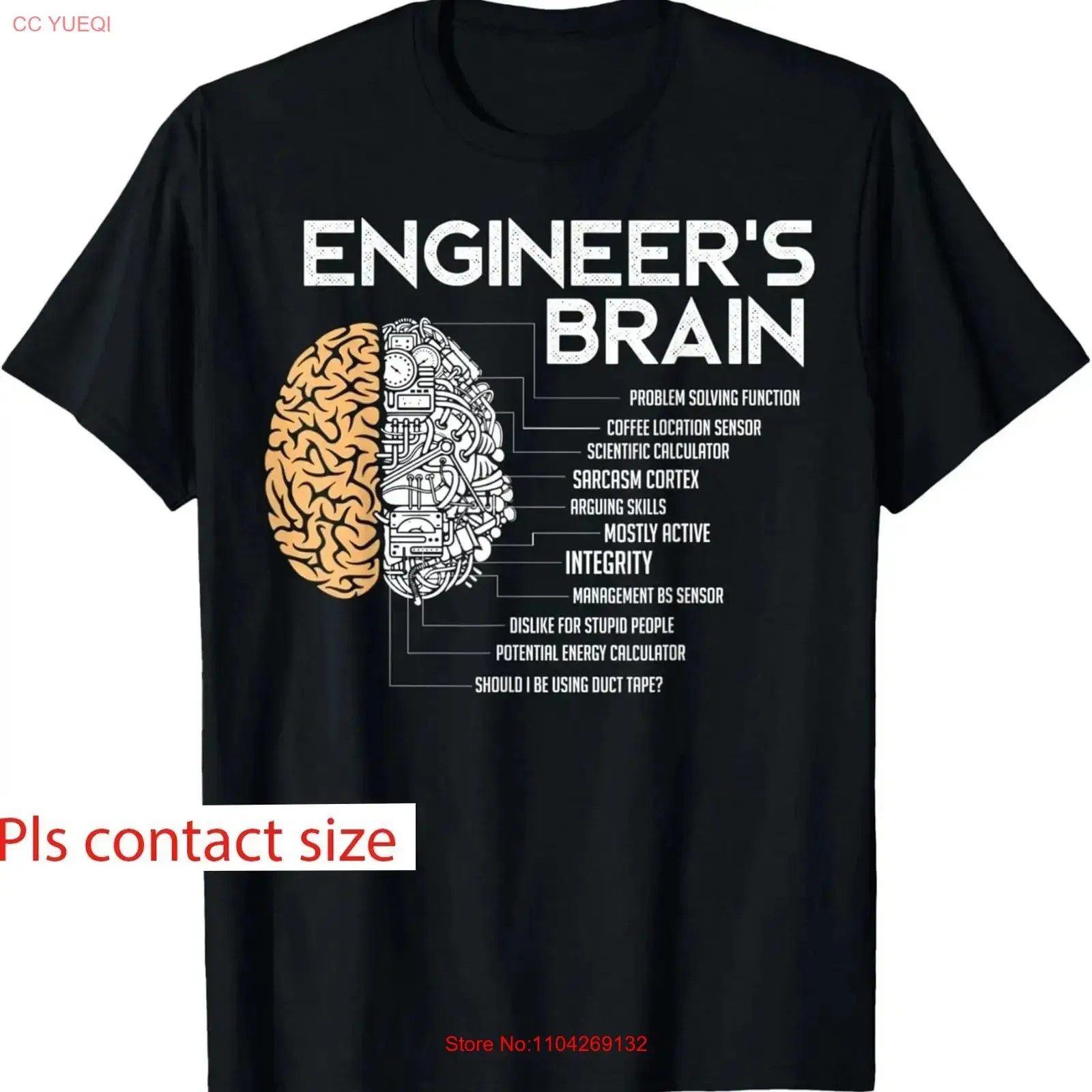 T-shirt d'ingénieur amusant pour homme, style vintage, délavé, extensible, confortable, respirant, vêtements de créateur doux