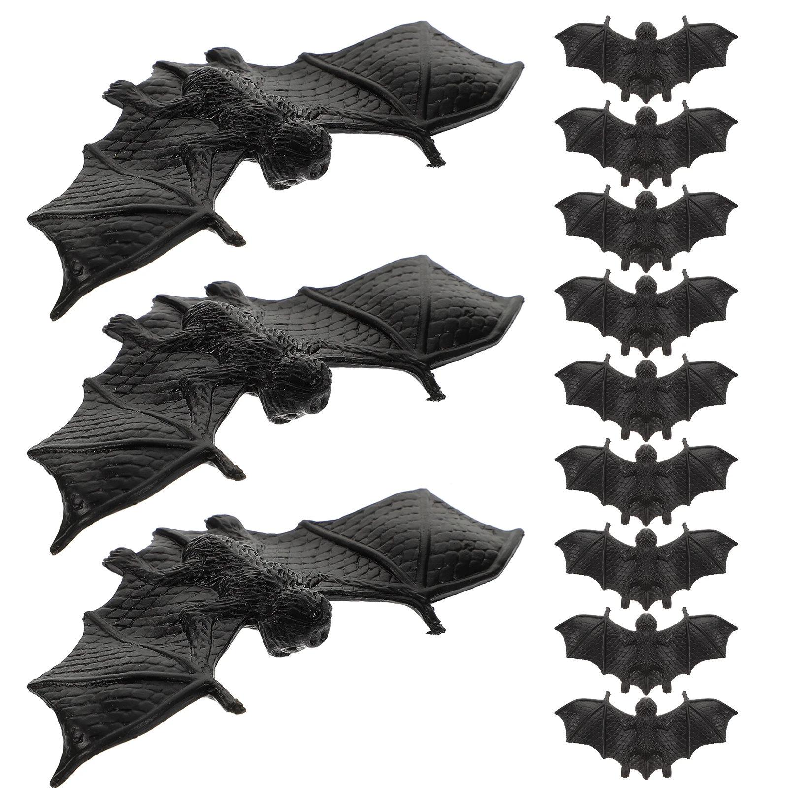 

12 Pcs Bat Props Hanging Decoration Simulation Bats for Halloween Set Lightweight Ceiling Garden Lawn Pendant
