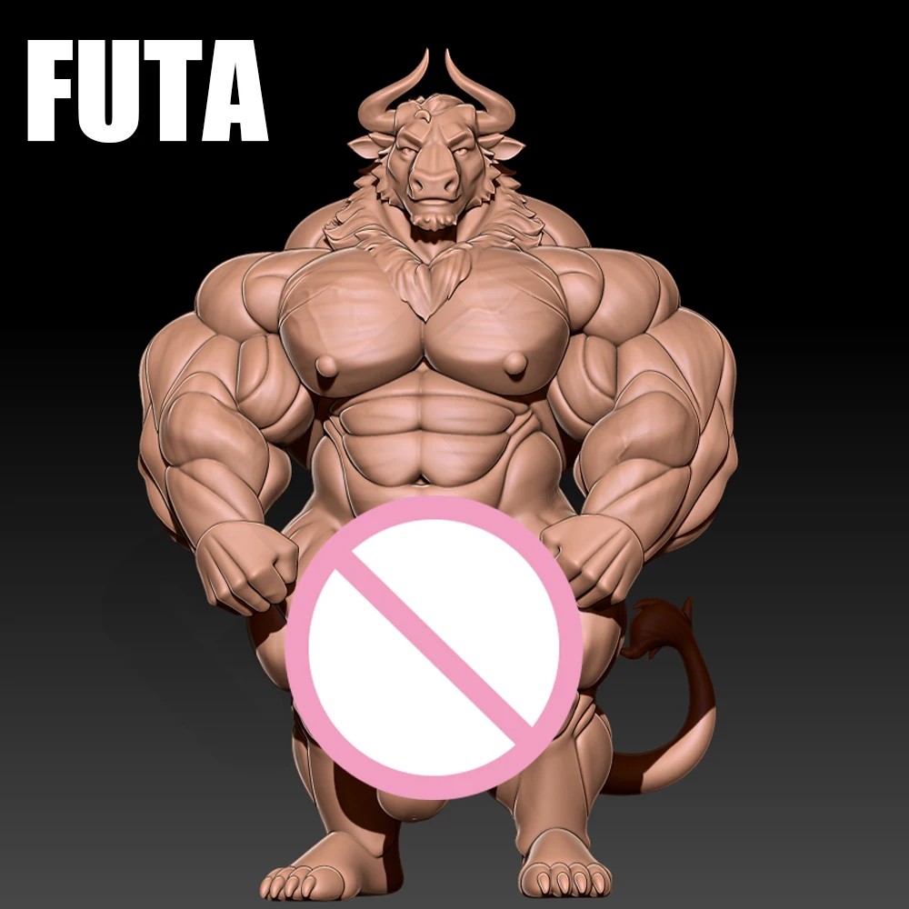 

Sexy Fitness Muscle Bull 1/24 Scale Resin Figure Model Kit Diorama Unassembled Unpainted Doll 3D Printing DIY Statue Crafts Toy