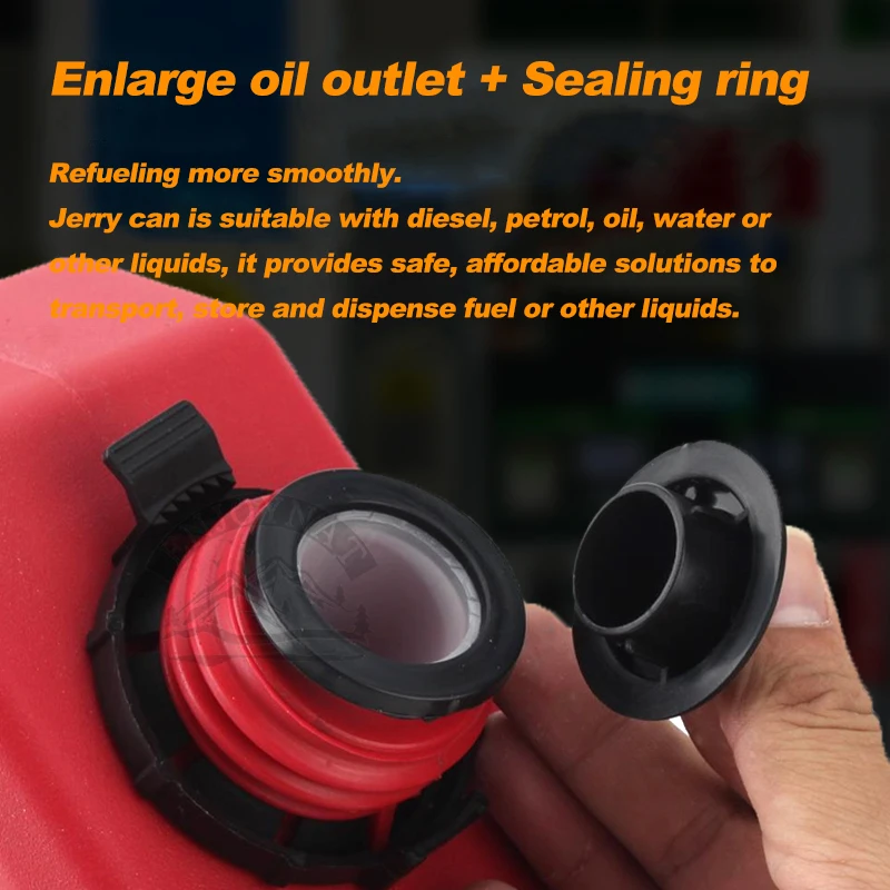 11.3L Spare Oil Drum Holder With Lock Universal Motorcycle SUV Off-road Lock Fastener For Fuel Tank Petrol Can 11.4L Jerry Can