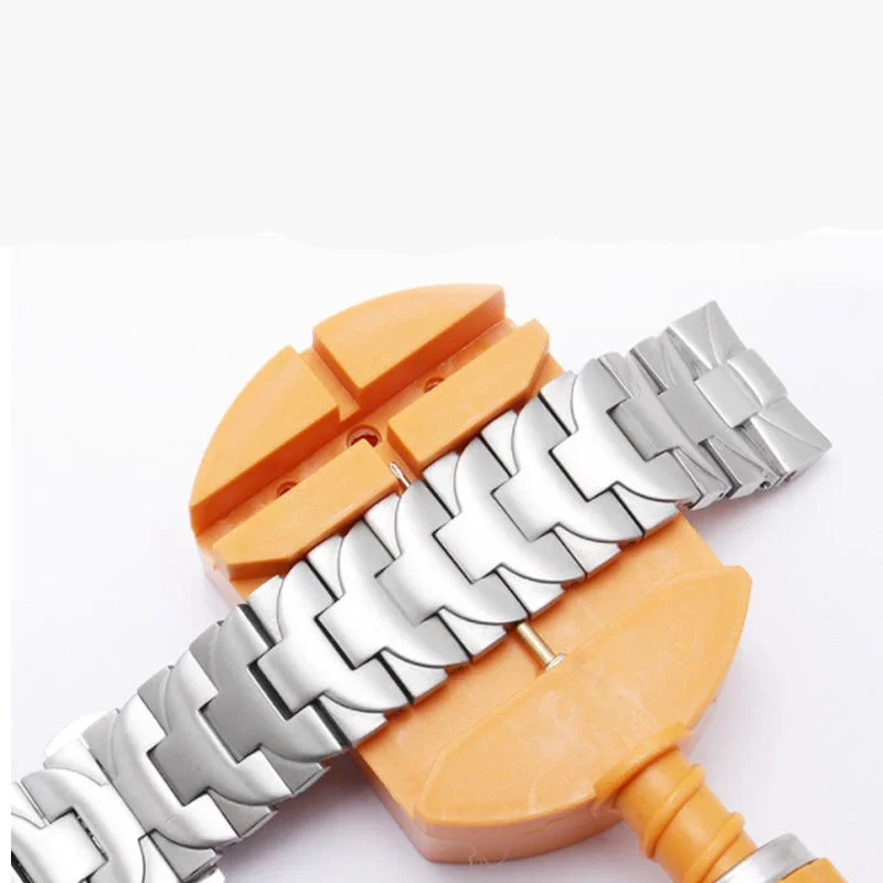 Stainless Steel 24mm  Steel Black Accessories for Panerai Luminor Series Pam441 111 Arc Interface Men's Watch Straps