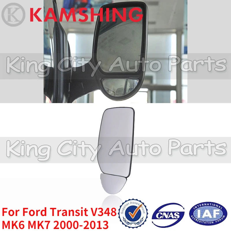 CAPQX For Ford Transit V348 MK6 MK7 2000-2013 Car Without heating Left or Right Side Rearview Mirror Glass Rear view mirror Lens