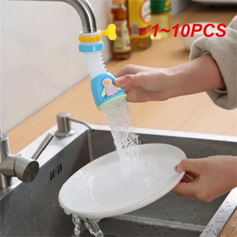 1~10PCS Kitchen Filter Faucet 360 Adjustable Flexible Faucet Tap Extender Water Saving Sprayer Filter Diffuser Kitchen