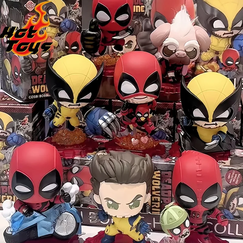 Hottoys Deadpool en Wolverine Deadpool 3-blinddoos Filmaccessoires Handgemaakt trendy speelgoed Mannelijke geschenken Ornament Guess Bag Toys