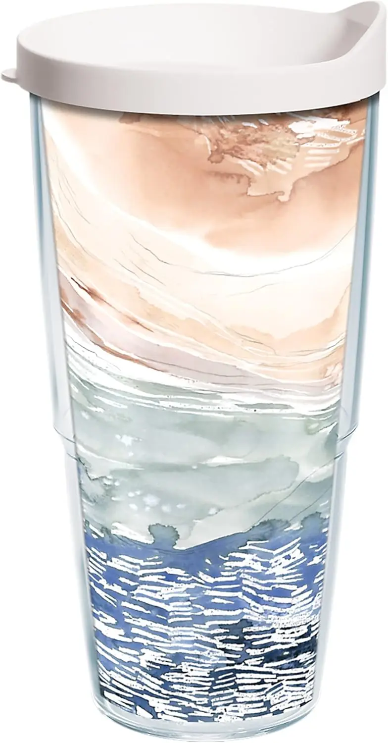 

Kelly Ventura Drift Made in USA Double Walled Insulated Tumbler Travel Cup Keeps Drinks Cold & Hot, 24oz, Classic