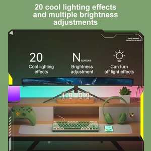 Bow G68 Bàn phím cơ khí với trò chơi Keywood 68 Phím Bố cục Dòng phân tách hoàn chỉnh Cài đặt bán lẻ đầy màu sắc 8 Bàn phím cơ khí bán hàng chính có đèn LED - №8