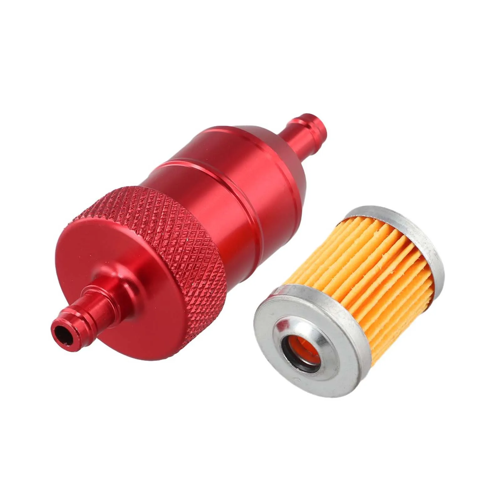 

8MM Fuel Filter Aluminum Fuel Filter Easy Installation Efficient Filtration Perfect Fit For Motorbikes Black For ATVs