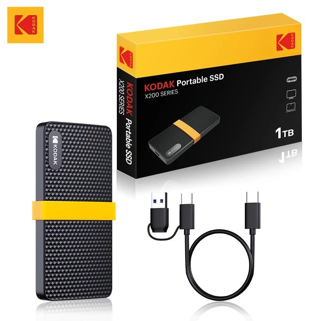 KODAK X200 External SSD Hard Drive HD Externo 1TB USB3.1 Mini