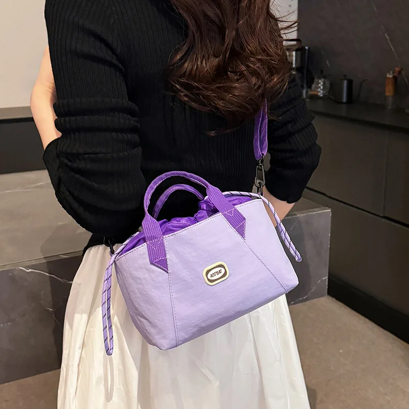 

2025 женская сумка через плечо на шнурке, большая вместительная повседневная сумка на плечо, спортивная минималистичная модная сумка