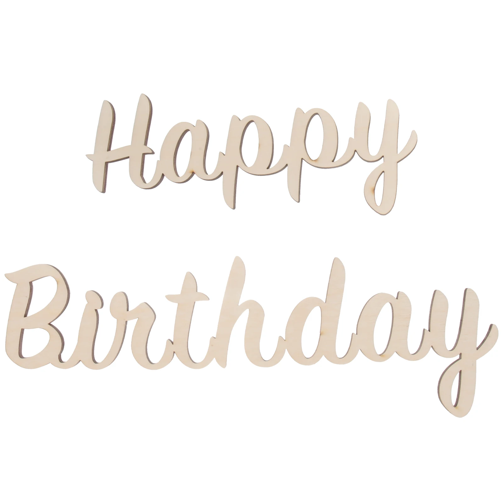 

Украшение на день рождения, наклейки на стену, наклейка, знак для фона, надпись, дисплей, счастливый деревянный вырез, вечерние знаки для детей