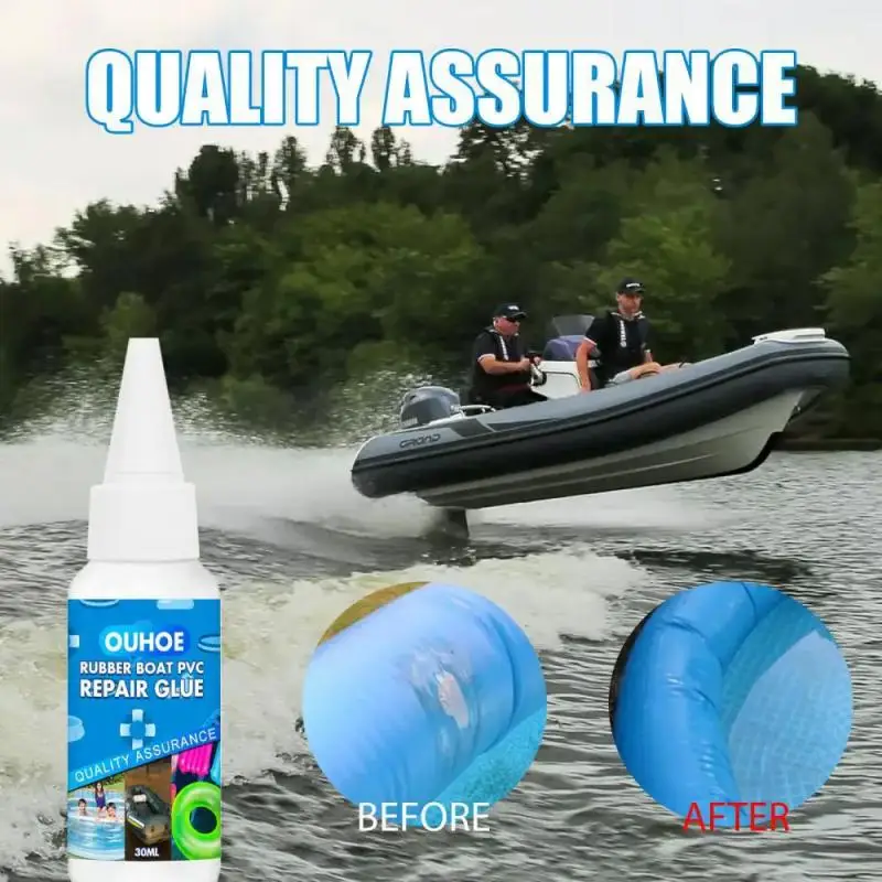 30ml Strong Repair Glue For Boats Swimming Pool Lifebuoy Pad Repair Glue Waterproof Adhesive Sealant For Rubber Liquid Latex Pvc