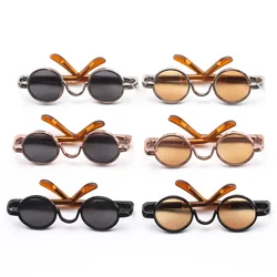 5.5cm Fashion Doll Sunglasses For 10cm Cotton Dolls Frame Eyeglasses for 1/3 1/4 BJD Dolls Mini Eyeglasses DIY Clothes Accessory