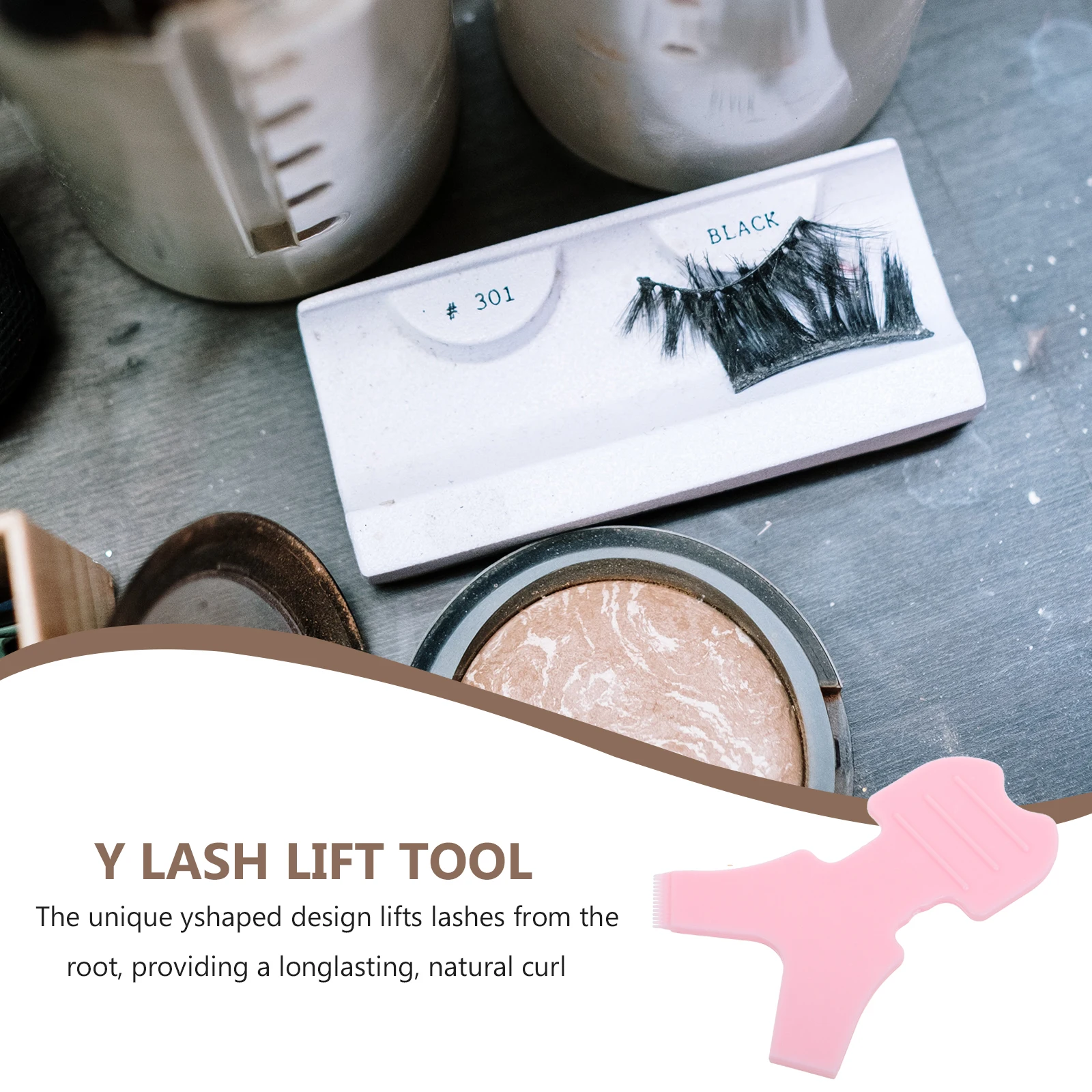 50 szt. Aplikatorów do rzęs, silikonowy grzebień do liftingu rzęs, szczoteczka do trwałej na rzęsy, narzędzie do makijażu, przedłużanie rzęs, różowy