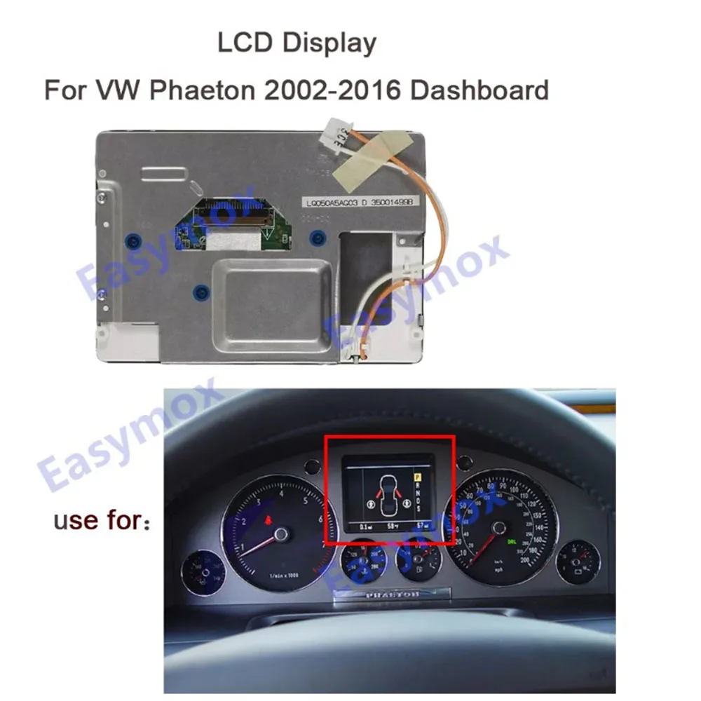 

LCD Display for VolkSwagen VW Tuareg 2002-2009 Instrument Cluster Dashbaord 5" Inch Screen LQ050A5AG03