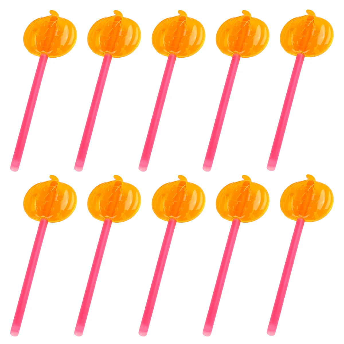 10 Pcs Pumpkin Light Stick Emergency Sticks Christmas Decorations Glowstick for Halloween Ornament Glowsticks Shine