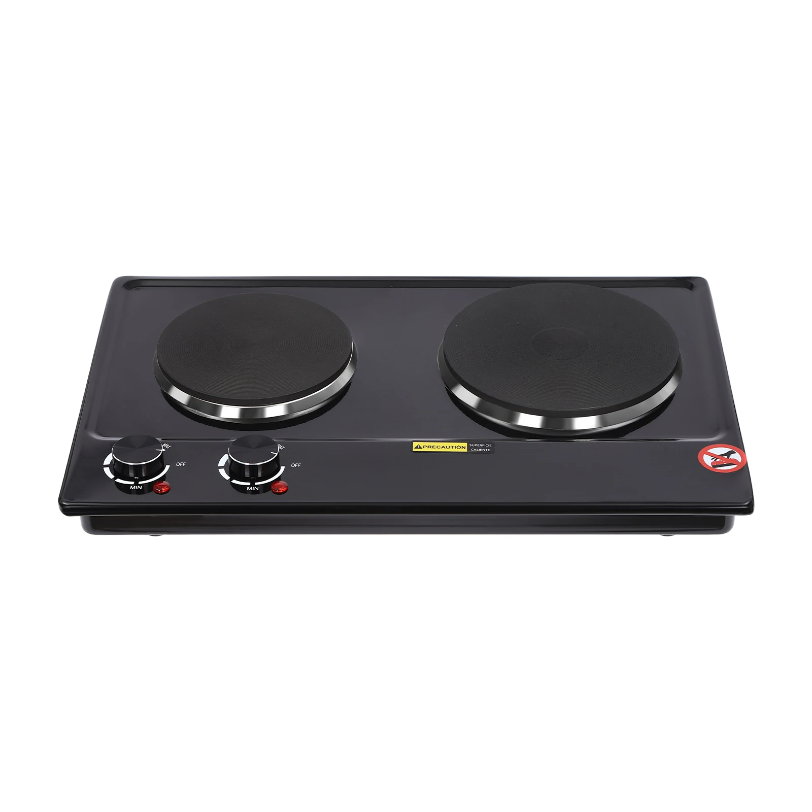 Cuisinière électrique, puissance de feu réglable, 2500W, chauffage infrarouge haute puissance et technologie de chauffage vertical, cuisinière de table