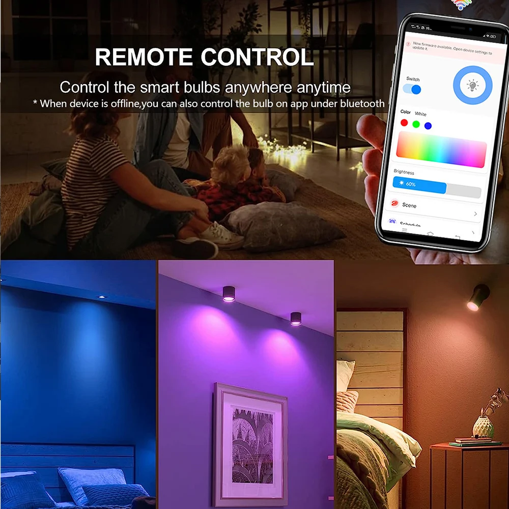 GU10 Zigbee/Wifi Led Glühbirne RGB CW WW Strahler Led-lampen Smart Led Lampe Arbeit Mit Alexa echo Hub Google Yandex Smartthings – Detail 5