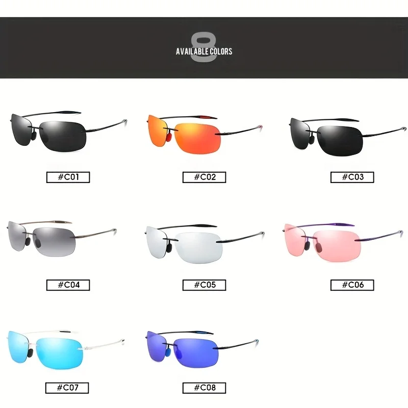 DUBERY UV400-Schutz-Sonnenbrille für Damen und Herren, 8 Farben, Modell 131 – Detail 3