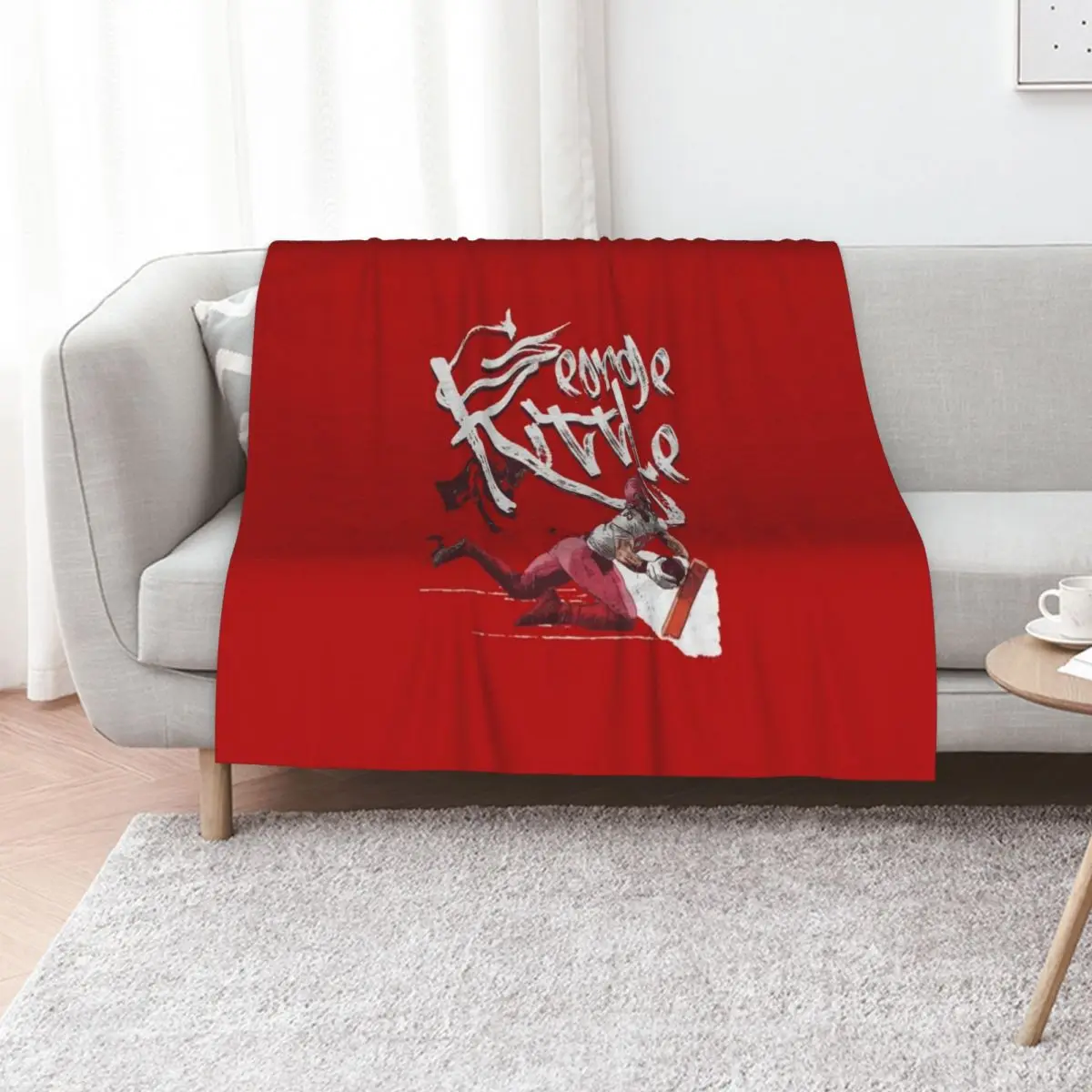 George Kittle Throw Blanket manga funny gift Decorative Sofa valentine gift ideas Loose Comforter Blankets