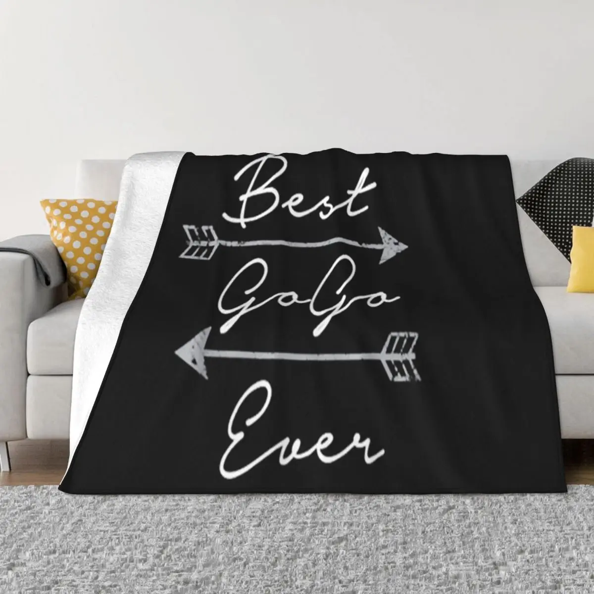 Nice Best Gogo Ever Tribal Arrows Mothers Day Gift Designing Youth Cool Halloween New Design Throw Blanket