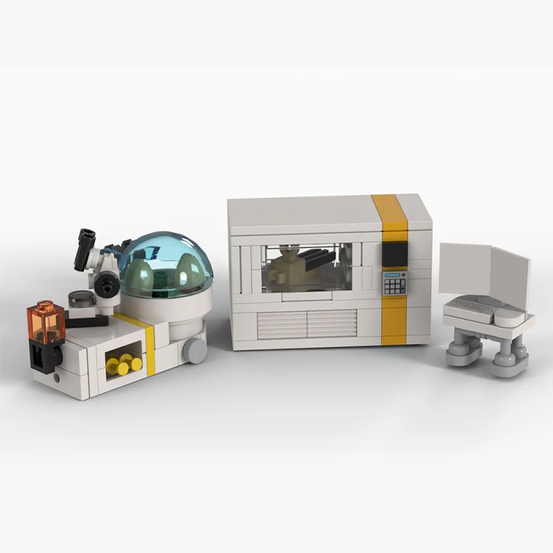 City Street View Model MOC Building Bricks Biosyn Lab Pack Modular Technology Gifts Holiday Assemble Children Toys Suit