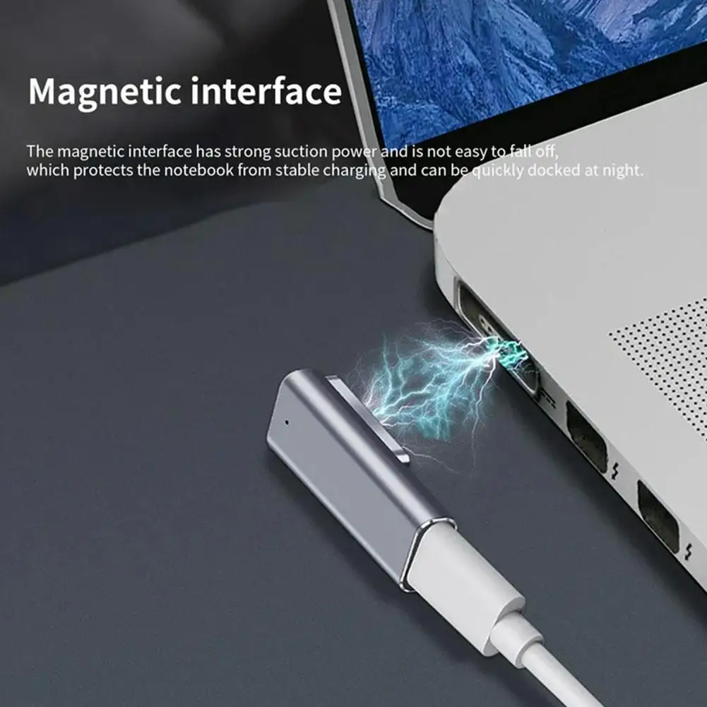 Type C For Magsafe2 Adapter Aluminum Alloy Shell Charging Converter Power Connector For MacBook Air/Pro