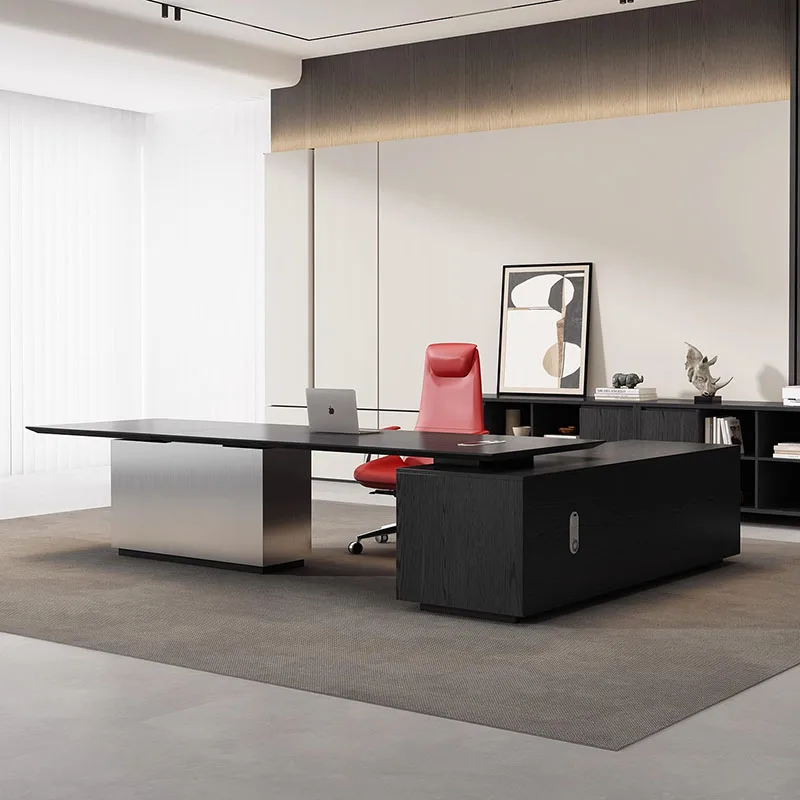 

Study Modern Office Desk Computer Standing Executive Drawer Conference Luxury Office Desk Long Lshaped Ufficio Home Furniture