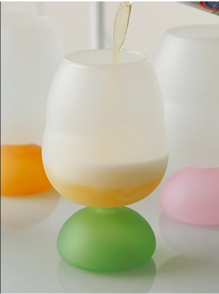 

Multicolored Large Capacity Jelly Beer Mug Light Luxury Summer Craft Whiskey Glass
