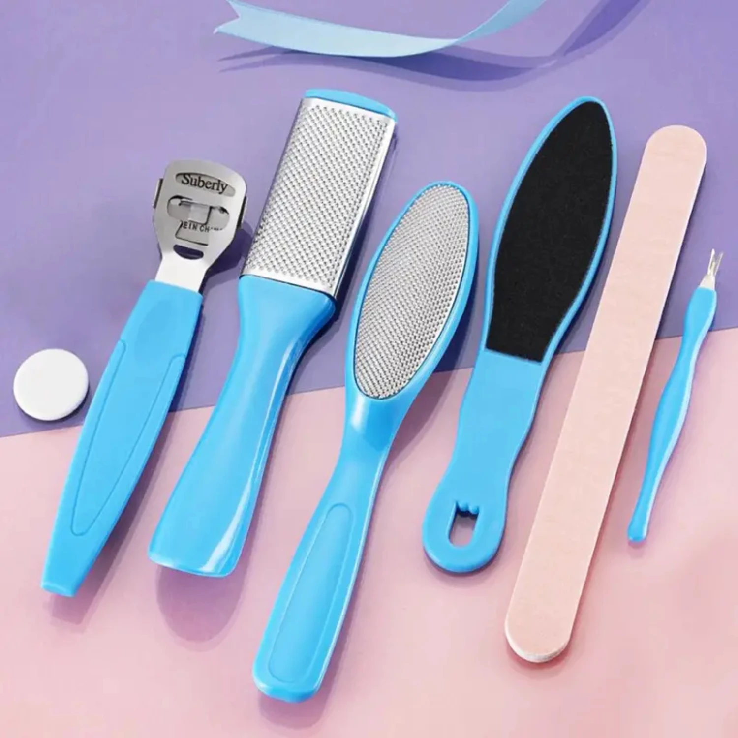 

7 In 1 Pedicure Tools Set Professional Dead Skin Remover Kit Callus Remover Foot Care Set For Women Men Luxury dupes perfumes