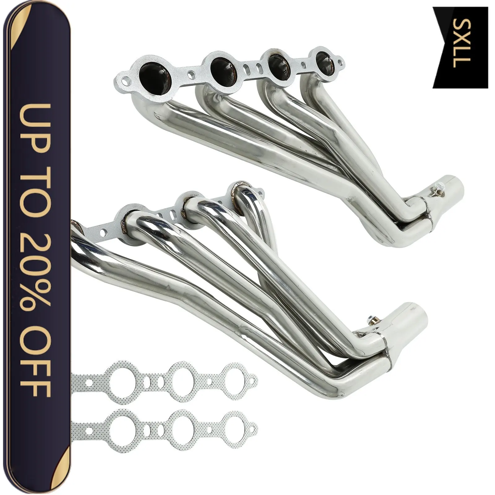 

SXLL High quality LS exchange stainless steel exhaust manifold headers for LS1, LS2, LS3, LS6 EH28945