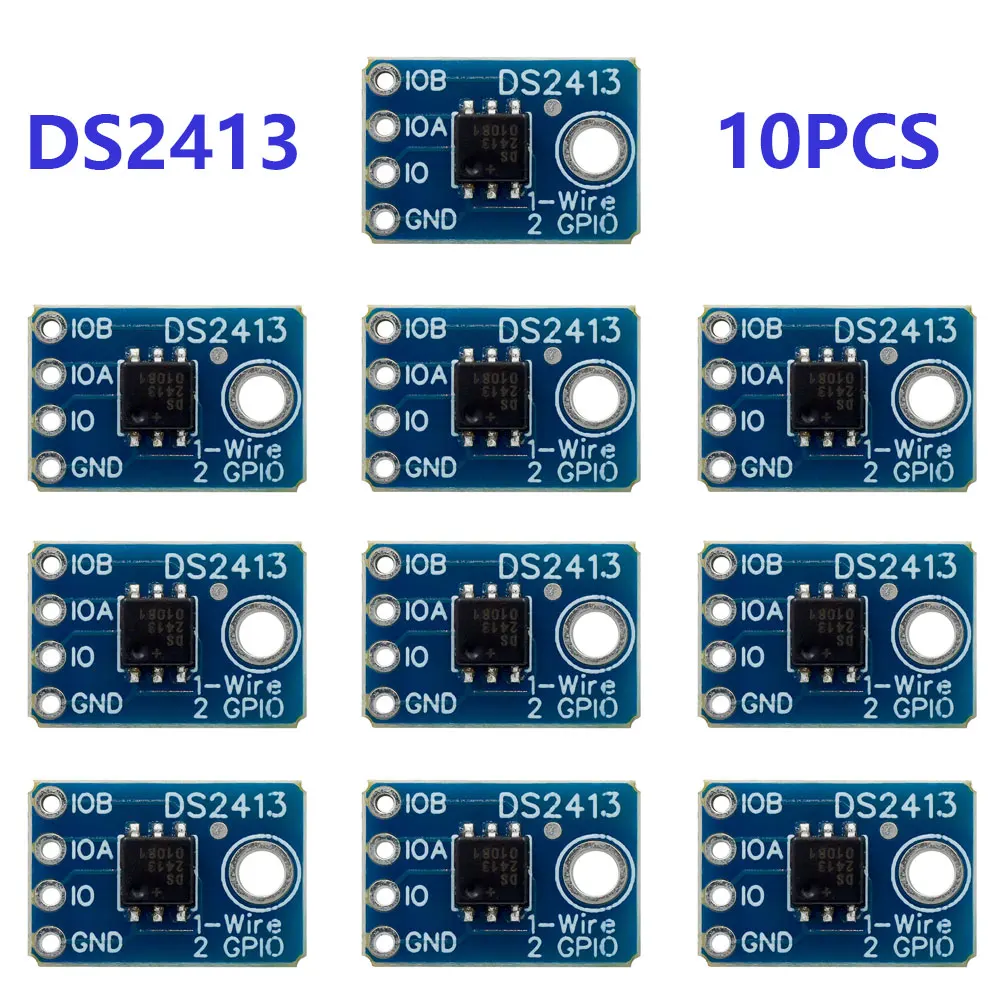 DS2413 module single line dual GPIO controller interrupt blue