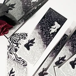 Black & White Simple Guka Sticker Fish Wave Sticker