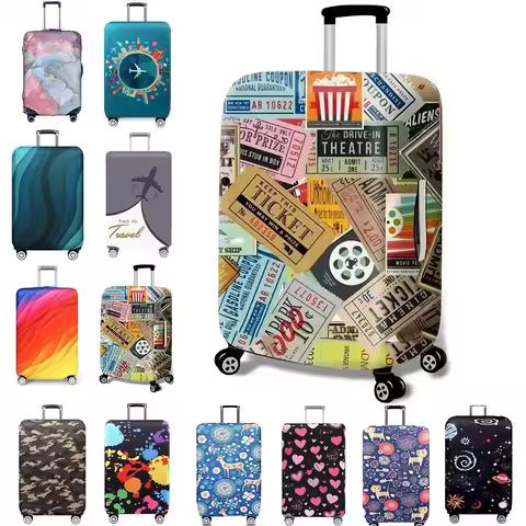 Luggage Cover Suitcase cover Stretch Luggage Protector Baggage Dust Case Covers Suitable18-32Inch Suitcase Case Travel Organizer