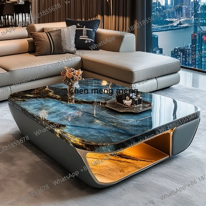 Coffee table modern living room premium minimalist marble villa home