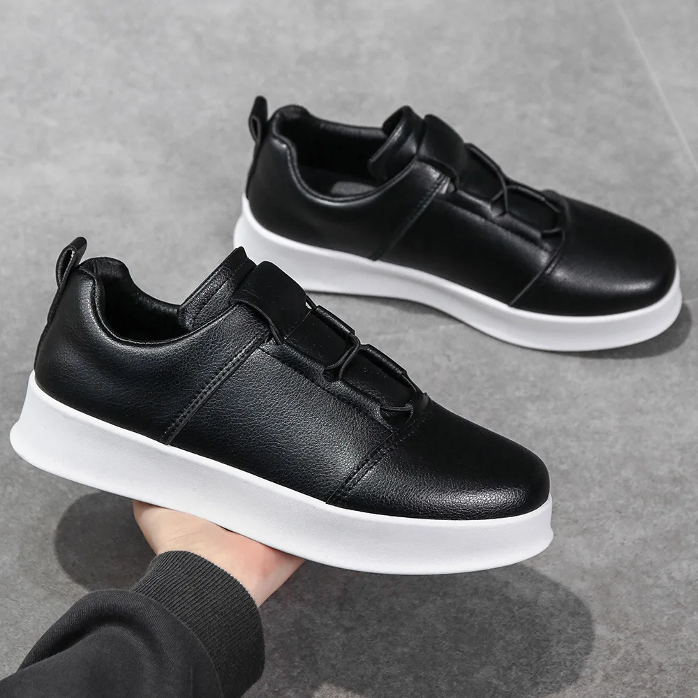 Men's casual board shoes, white sneakers, versatile and comfortable sports shoes