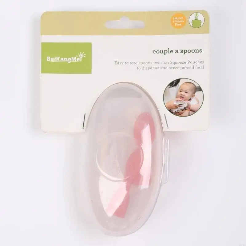 

Q22D Baby Mini Utensils Anti-drop Tableware Heat-Resistant for 6-12 Month Anti-Choke for Infant Toddler