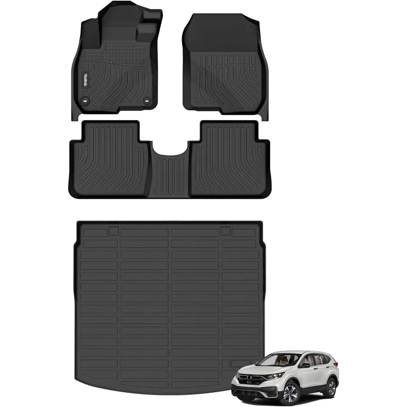 

US Car Floor Mats & Cargo Trunk Liners Custom Fit Honda CR-V 2017-2022 (Not for Hybrid) All Weather Floor Liners for Honda