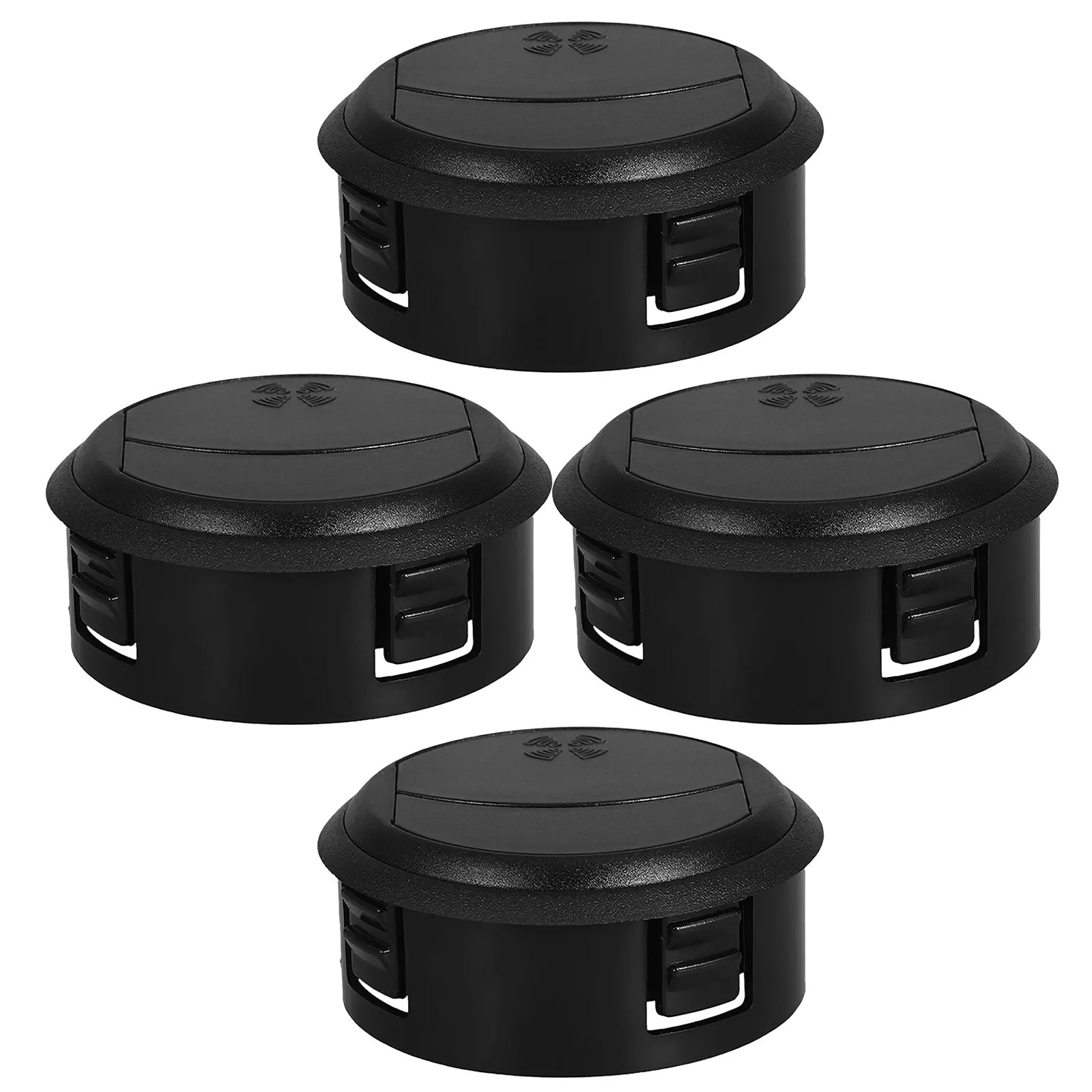 

4Pcs Automotive Air Conditioning Vent Universal Air Outlet Cover Adjustable Louvers for Rv Car Boat Yacht Trailer Vent