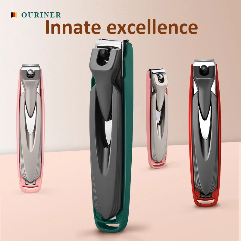 Colorful Nail Clippers Anti-Splash Nail Cutter Detachable Design Fingernail Clippers Stainless Steel Manicure Nail Tool