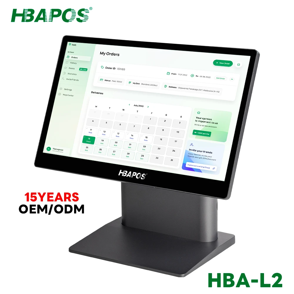 

ATV&UTV15.6Inch Single&Dual Screen All in One Pos Restaurant Touch System Sale Hardware With Printer Barcode Scanner Cash Drawer