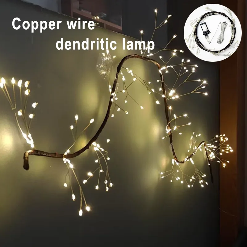 

1.65m Tree Branch Shaped Christmas Lights USB/solar Powered Lamp String for Room Decoration Bedroom Holiday Party Wedding