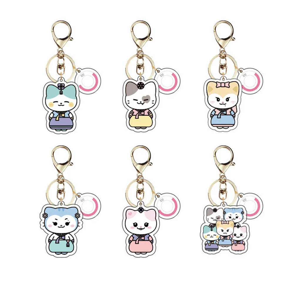 

Kpop 2Pcs/set ITZY Keychain Two Sides Acrylic Keyring Shoulder Bag Pendant YEJI Lia RYUJIN CHAERYEONG YUNA Fans Collectible Gift